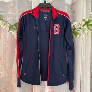 Boston Nike Dri-Fit Navy/Red Track Jacket Size Medium